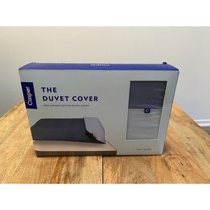 Casper 100% Supima Cotton Duvet Cover - Queen / Full , Sky Blue & Azure